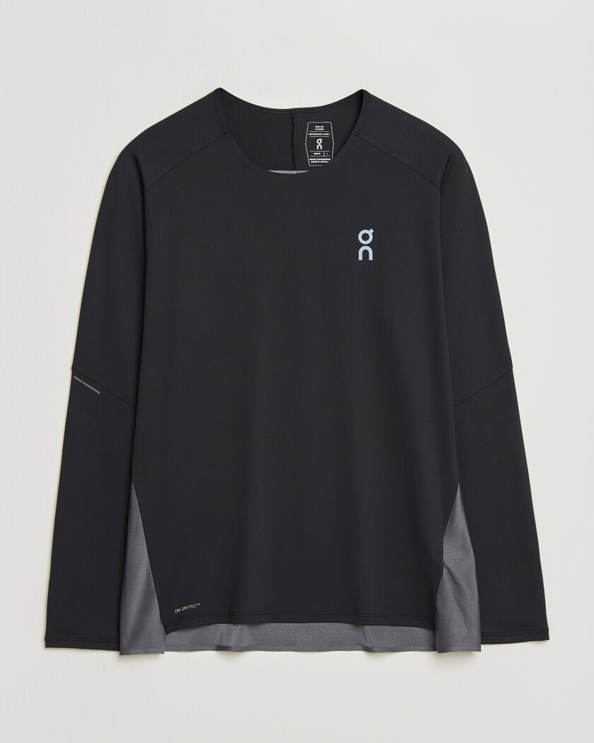 On Performance Long Sleeve T-Shirt Black – Negro