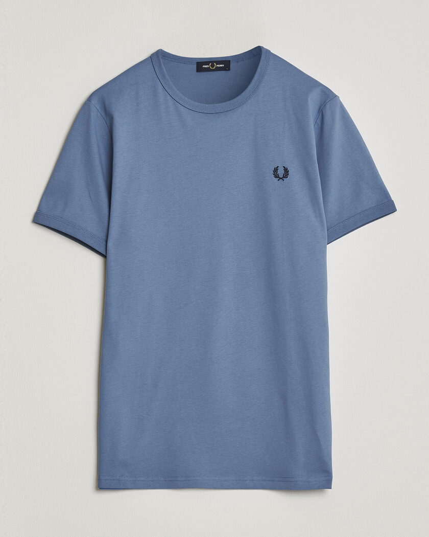 Fred Perry Ringer T-Shirt Ace Blue – Azul