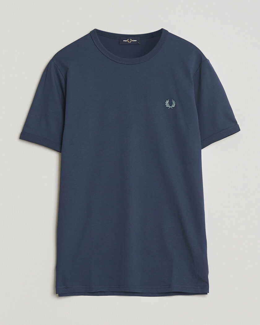 Fred Perry Ringer T-Shirt Tennis Blue – Azul