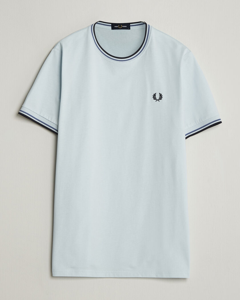 Fred Perry Twin Tipped T-Shirt Light Ice – Azul