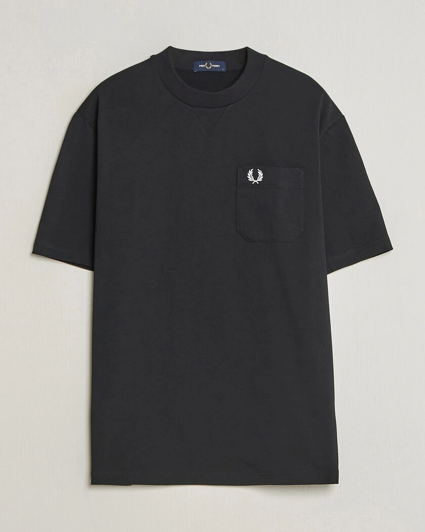 Fred Perry Heavy Pocket T-Shirt Black – Negro