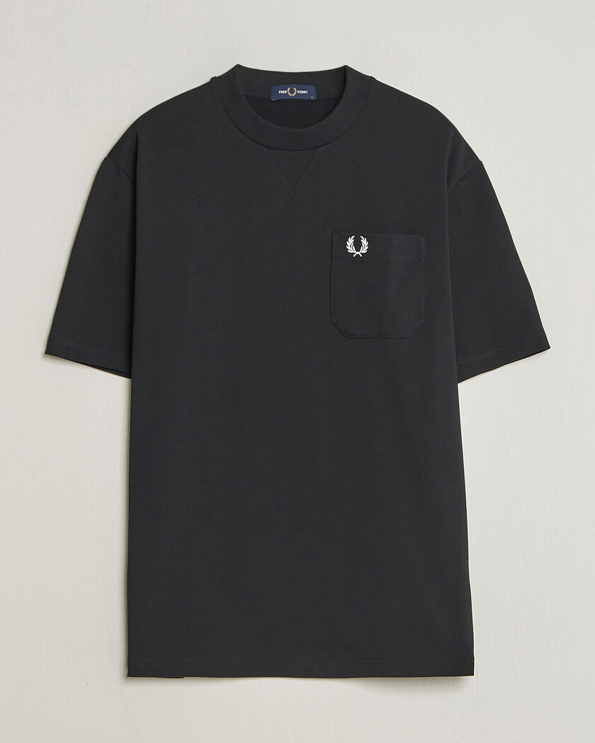 Fred Perry Heavy Pocket T-Shirt Black – Negro