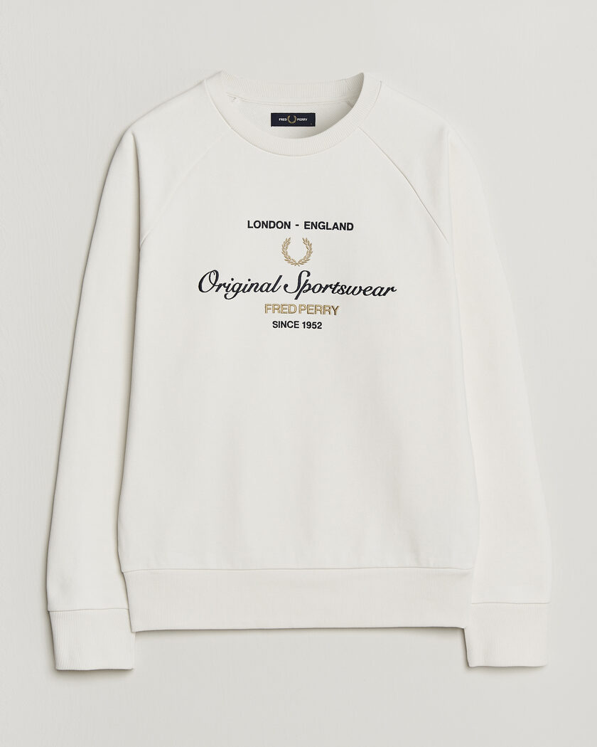 Fred Perry Original Sportswear Sweatshirt Snow White – Blanco