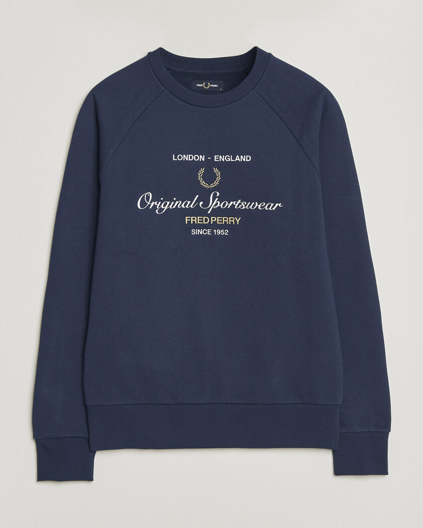 Fred Perry Original Sportswear Sweatshirt Tennis Blue – Azul