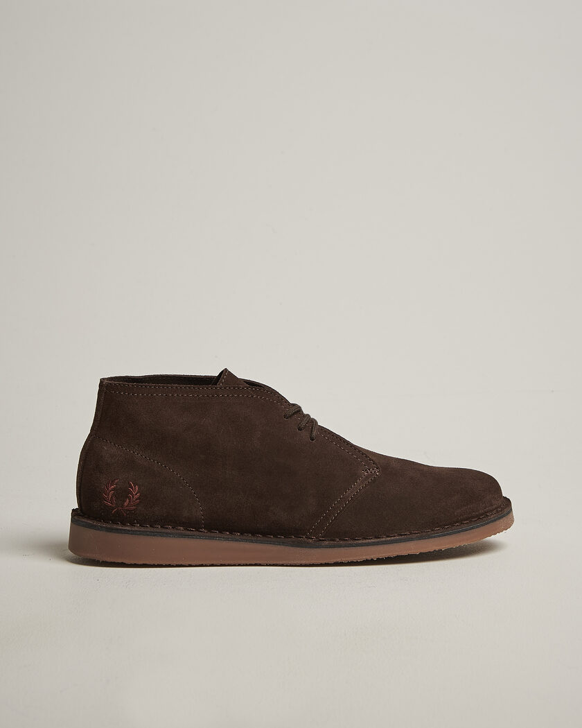 Fred Perry Hawley Suede Chukka Boot Burnt Tobacco – Marrón
