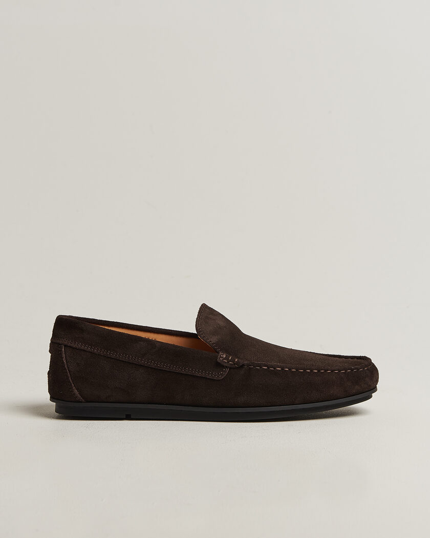 Gant Wilmon Suede Car Shoe Dark Brown – Marrón