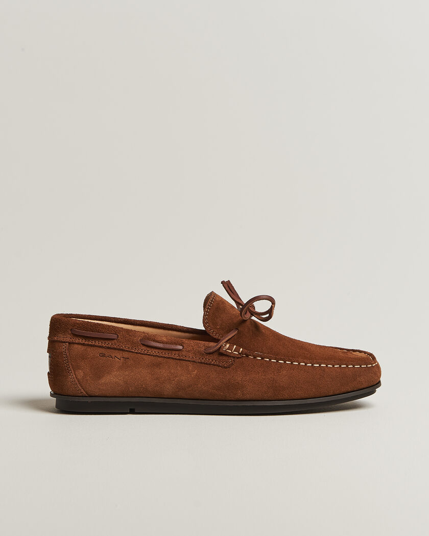 Gant Wilmon Laced Suede Car Shoe Cognac – Marrón