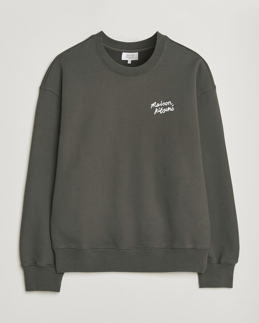 Maison Kitsuné Handwriting Sweatshirt Beluga – Marrón