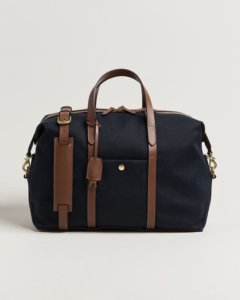 Mismo M/S Avail 48h Nylon Weekendbag Deep Sea Blue/Cuoio – Azul