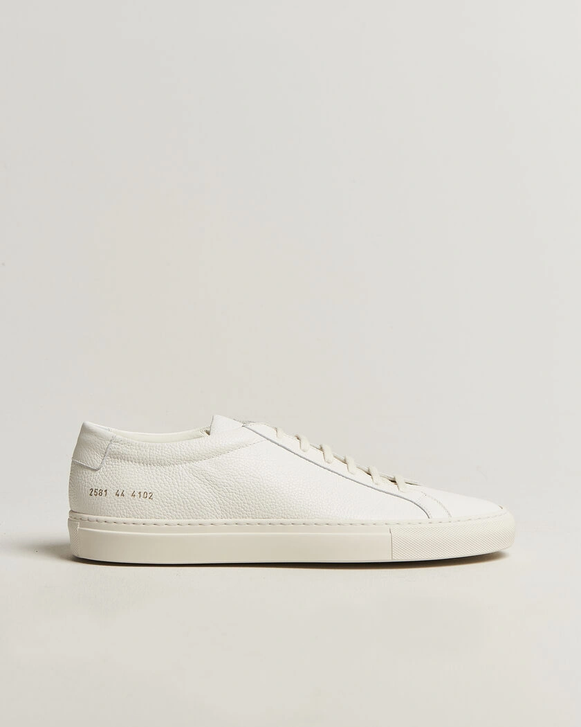 Common Projects Original Achilles Grained Leather Sneaker Off White – Blanco
