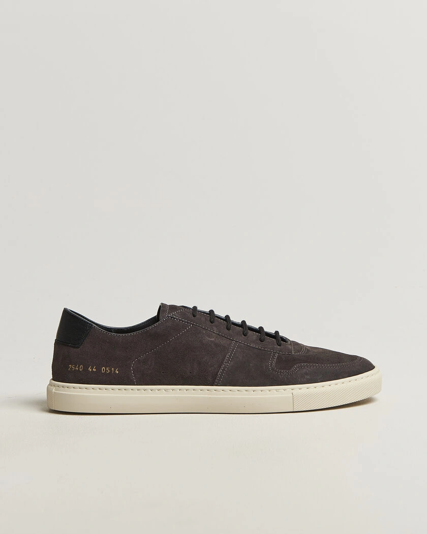 Common Projects BBall Slim Deconstructed Suede Sneaker Off Black – Negro