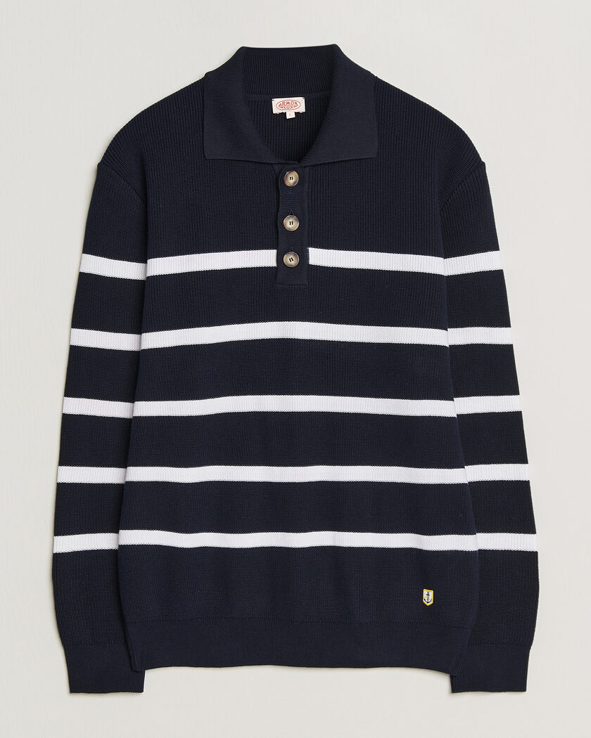 Armor-lux Heritage Knitted Polo Marine/Blanc – Multicolor