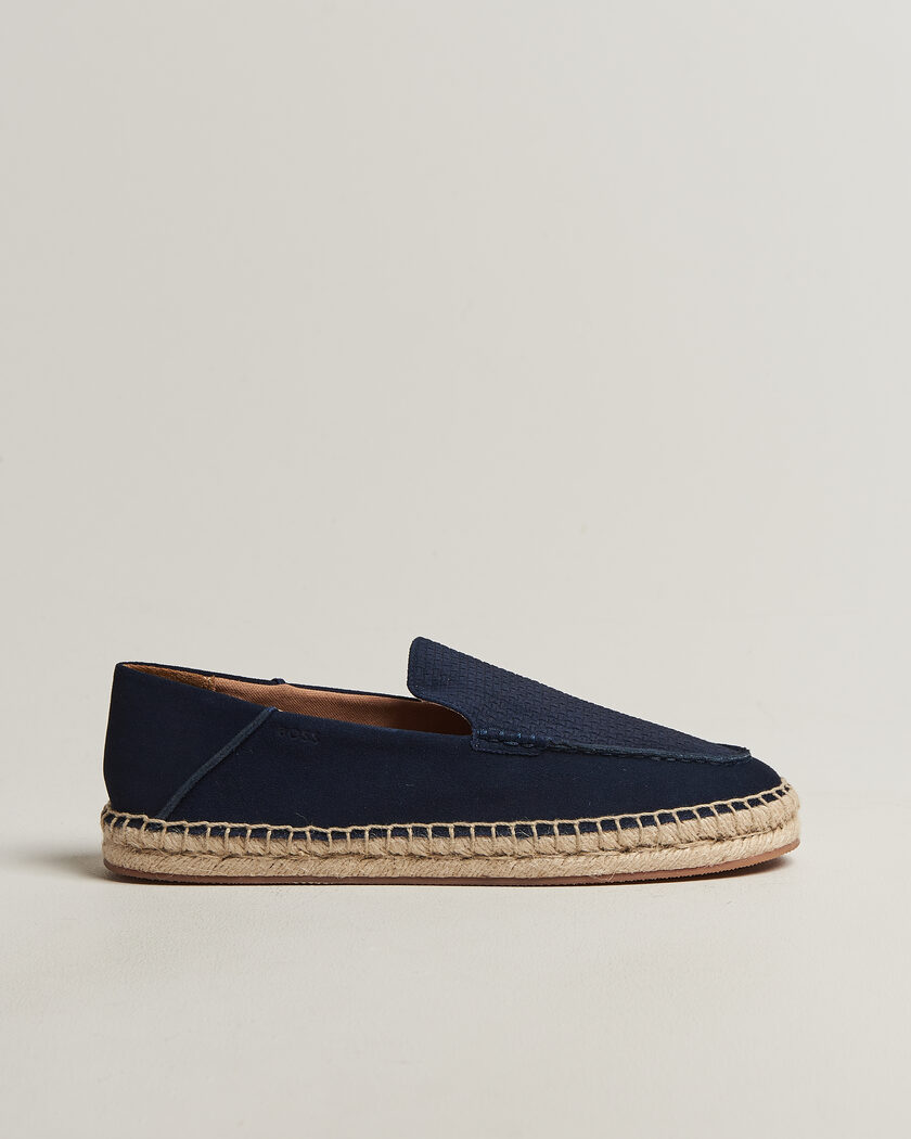 BOSS BLACK Madeira Suede Espadrilles Dark Blue – Azul