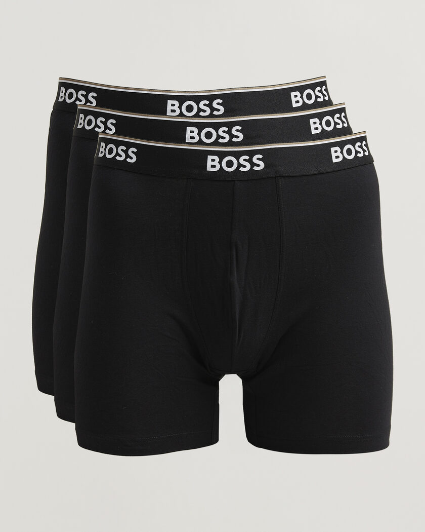 BOSS BLACK 3-Pack Long Leg Boxer Black – Negro