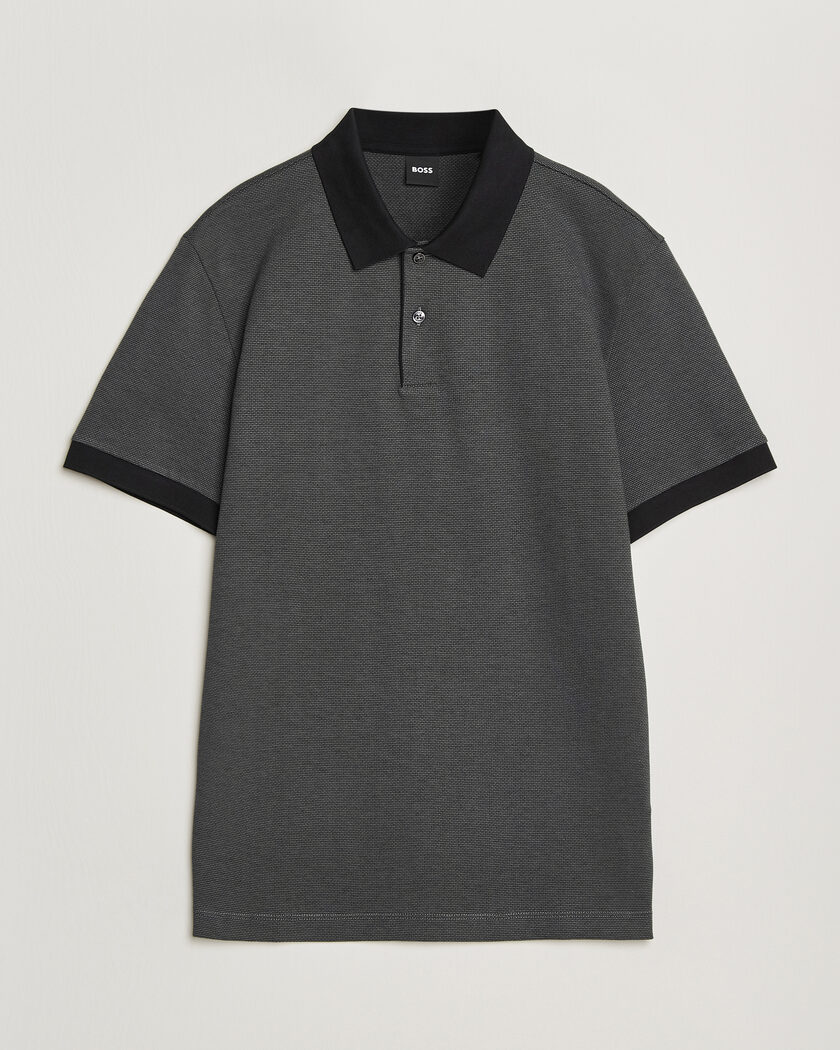 BOSS BLACK Parlay Jersey Polo Black – Negro