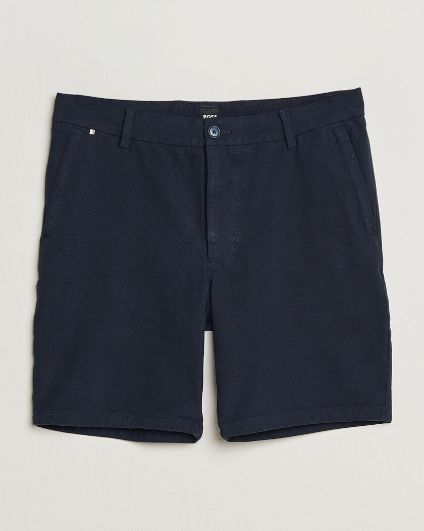 BOSS BLACK Kane Cotton Chino Shorts Dark Blue – Azul
