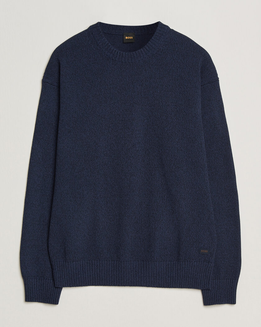 BOSS ORANGE Kerlino Knitted Sweater Dark Blue – Azul