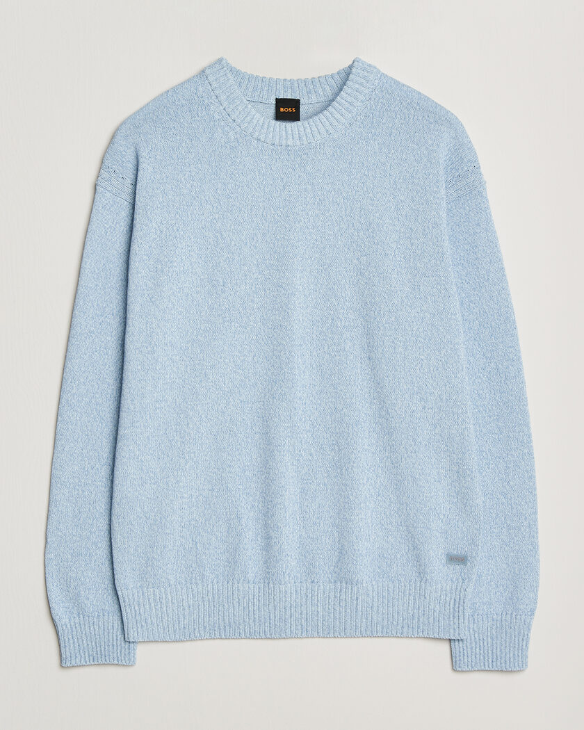 BOSS ORANGE Kerlino Knitted Sweater Light Blue – Azul