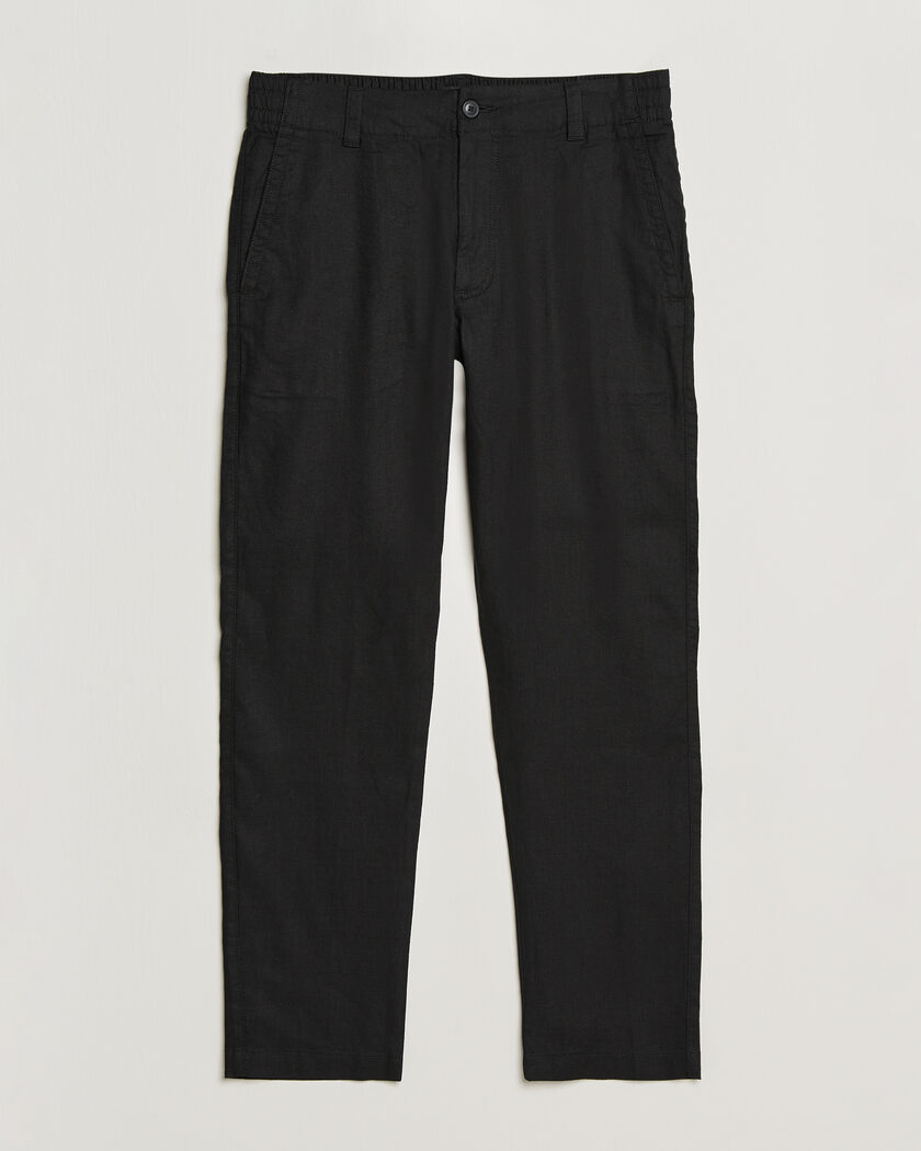 BOSS ORANGE Sanderson Linen Pants Black – Negro