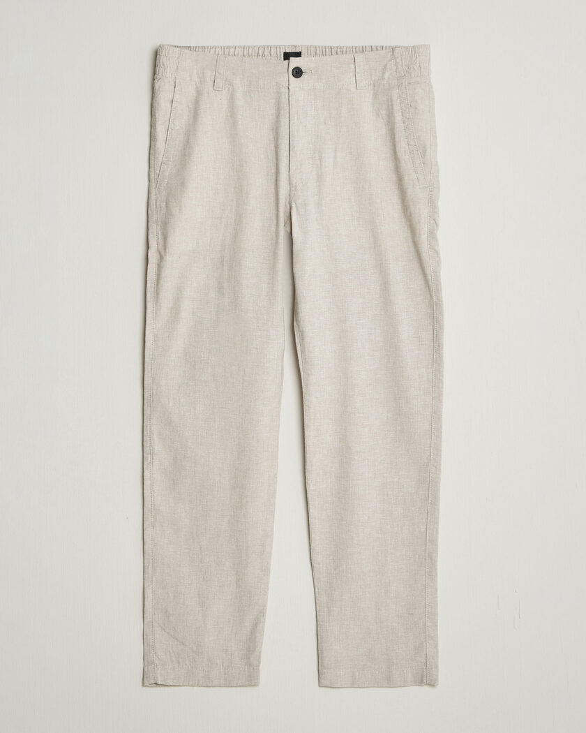 BOSS ORANGE Sanderson Linen Pants Open Grey – Gris