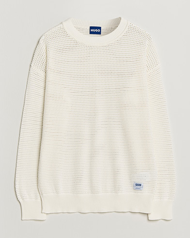 HUGO Sanjou Knitted Sweater Open White – Blanco