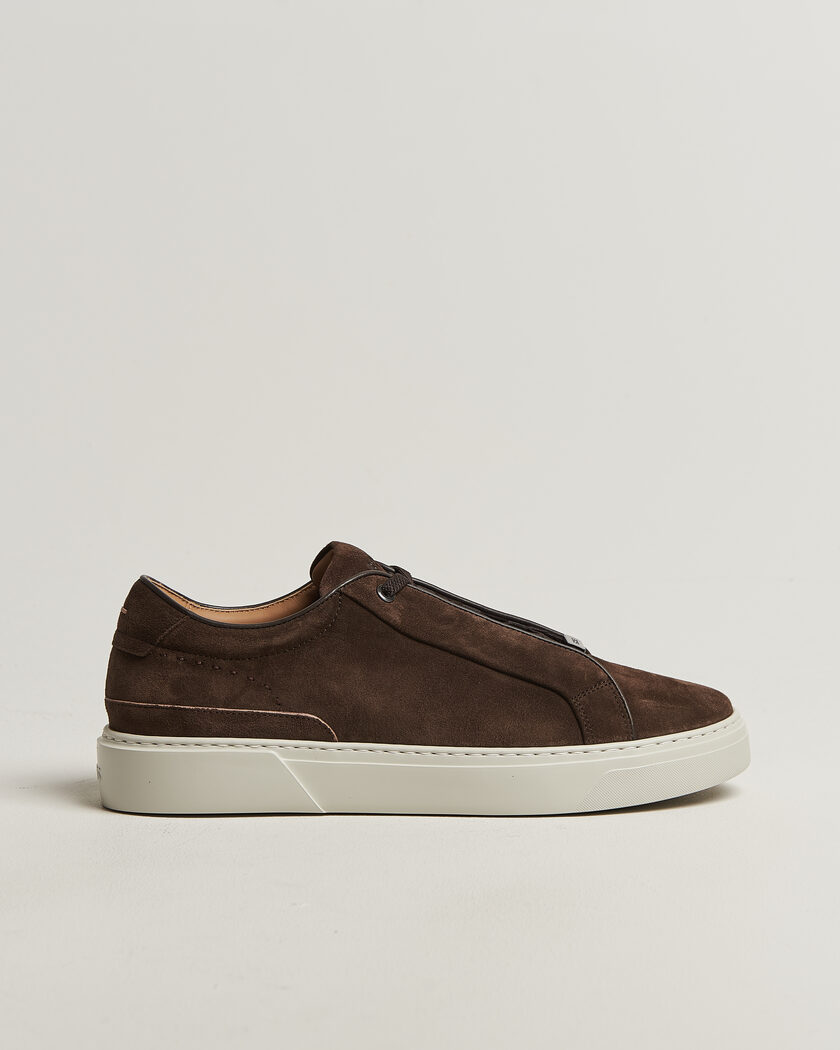 BOSS CAMEL Gary Suede Sneaker Dark Brown – Marrón