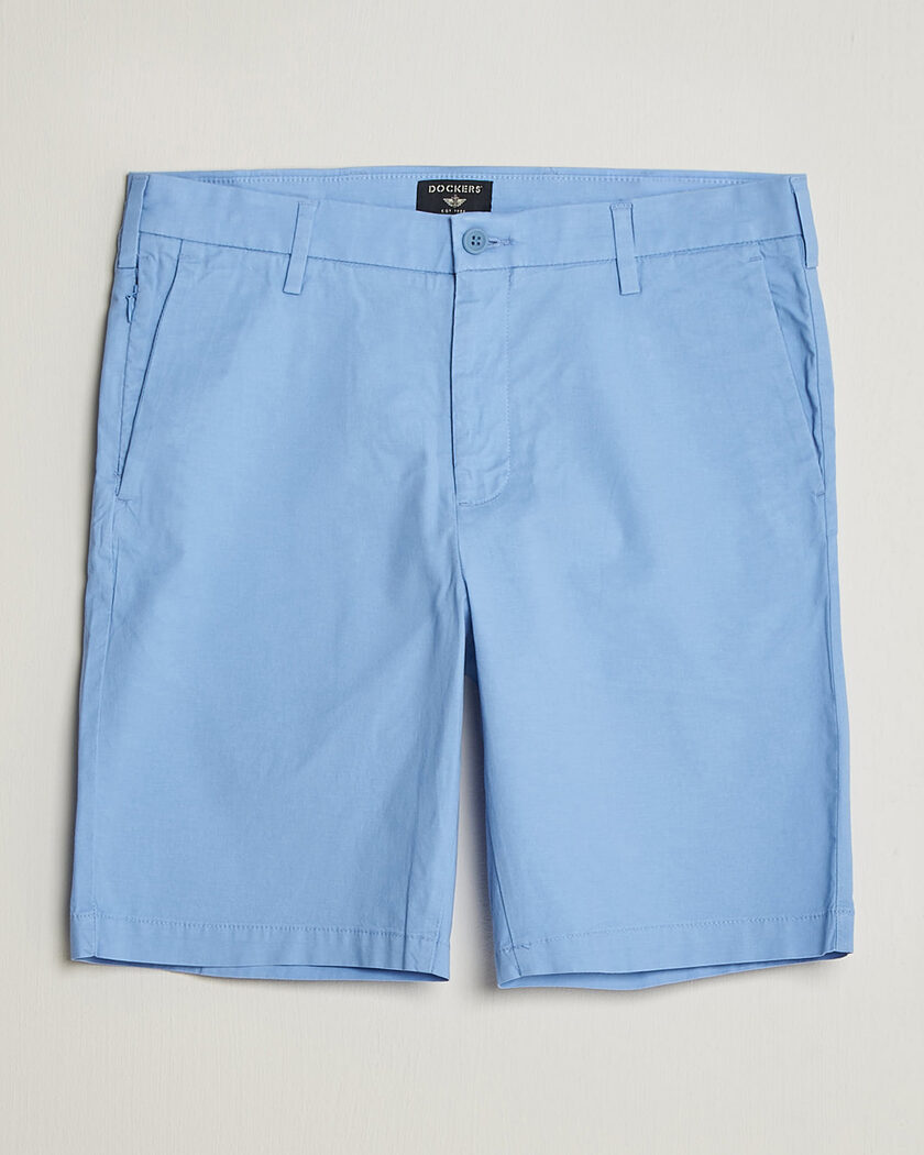 Dockers Slim Cotton/Linen Shorts Vista Blue – Azul
