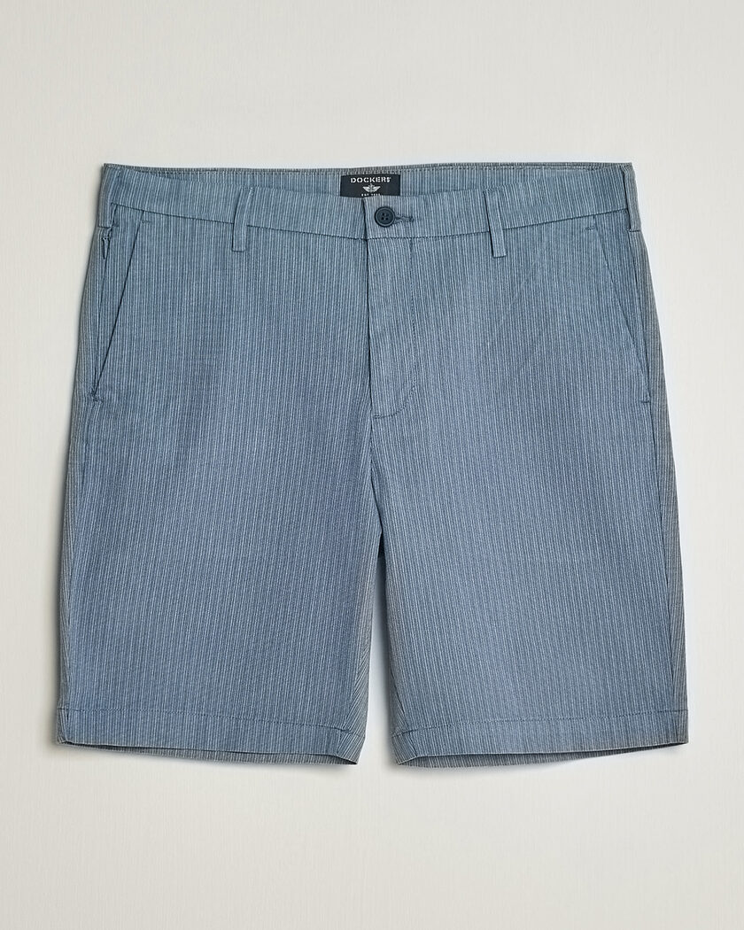 Dockers Slim Cotton/Linen Shorts Bering Sea – Azul