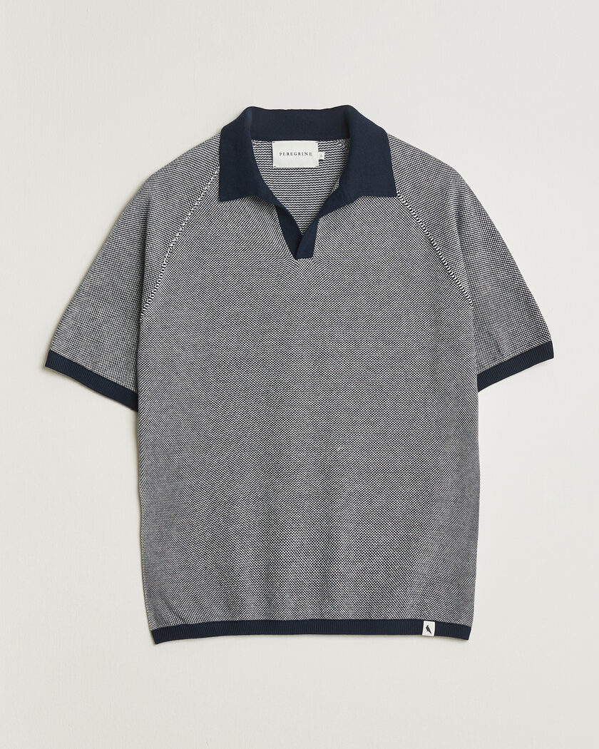 Peregrine Lynton Cotton Polo Navy – Azul