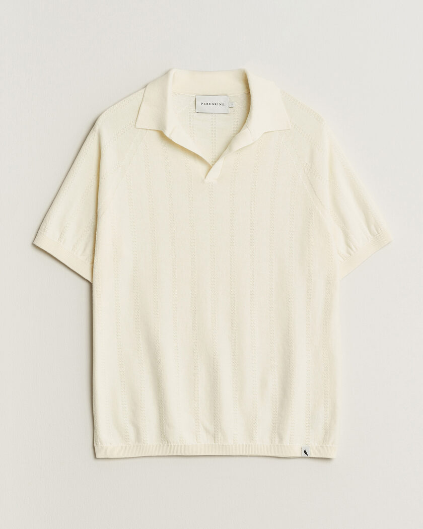 John Smedley Adrian Slim Fit Sea Island Polo Parchment en