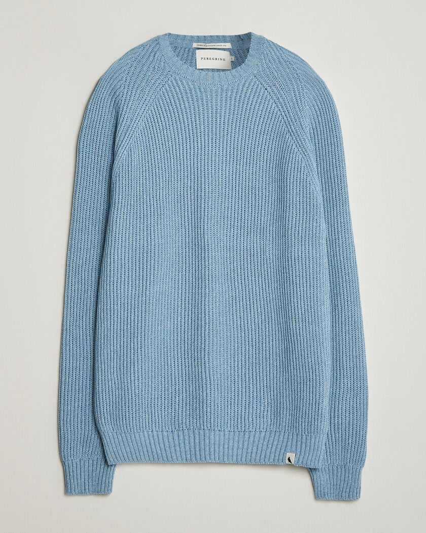 Peregrine Harry Organic Cotton Sweater Ocean – Azul