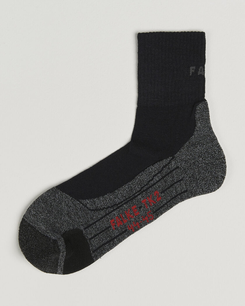 Falke Sport TK2 Explore Short Trekking Socks Black Mix – Negro