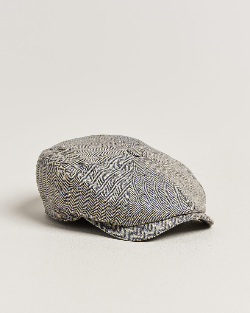 Wigéns Newsboy Retro Herringbone Cap Blue – Azul