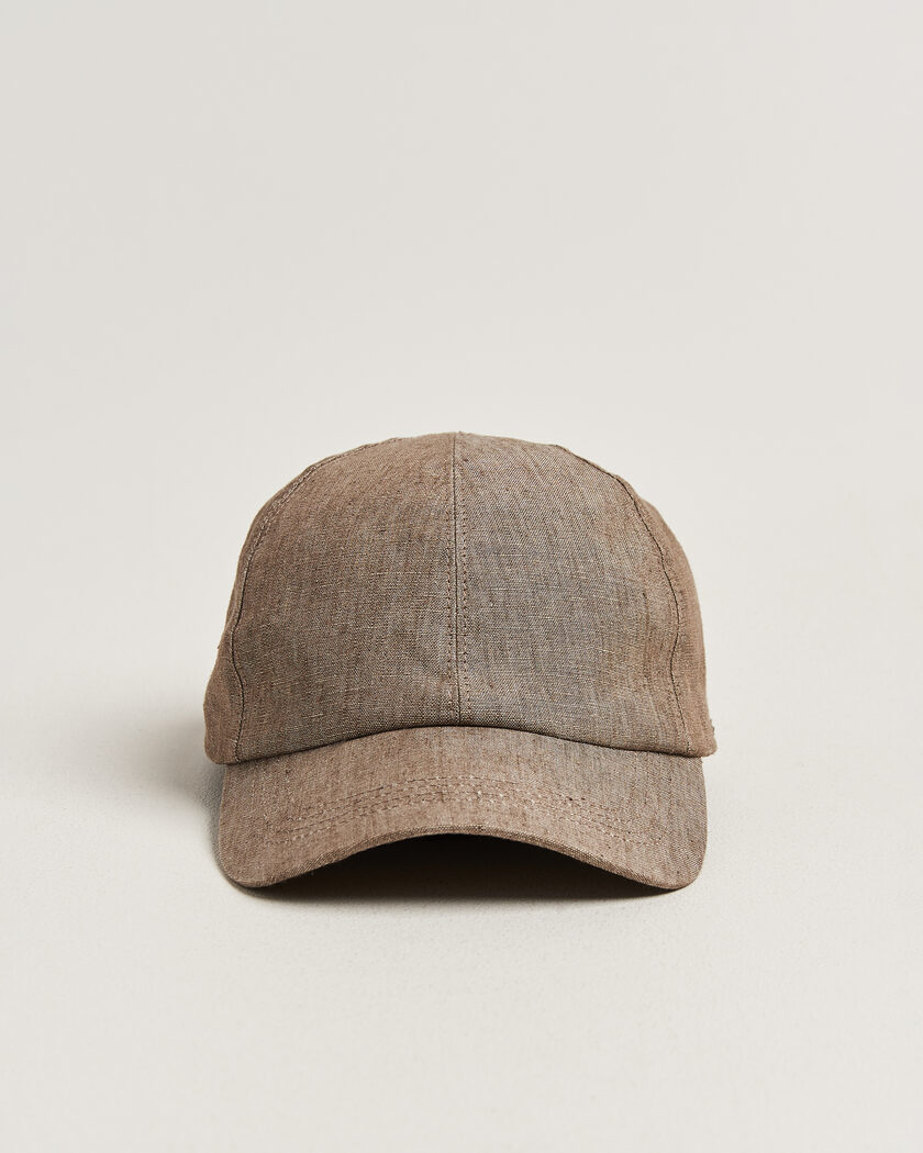  Wigéns Baseball Linen Cap Light Brown – Marrón
