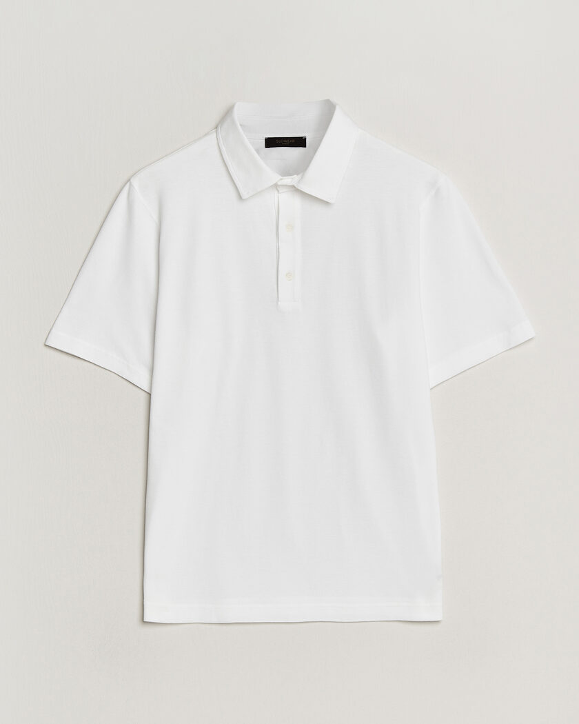 Zanone Soft Cotton Piquet Polo White – Blanco