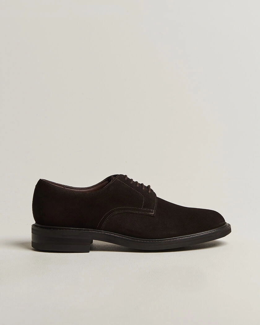  Loake 1880 Barbican Suede Derby Dark Brown – Marrón