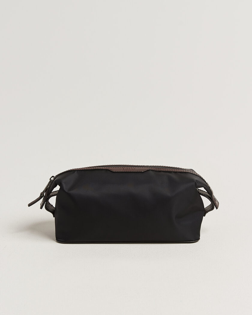 Loake Shoemakers Welland Nylon/Leather Washbag Black – Negro