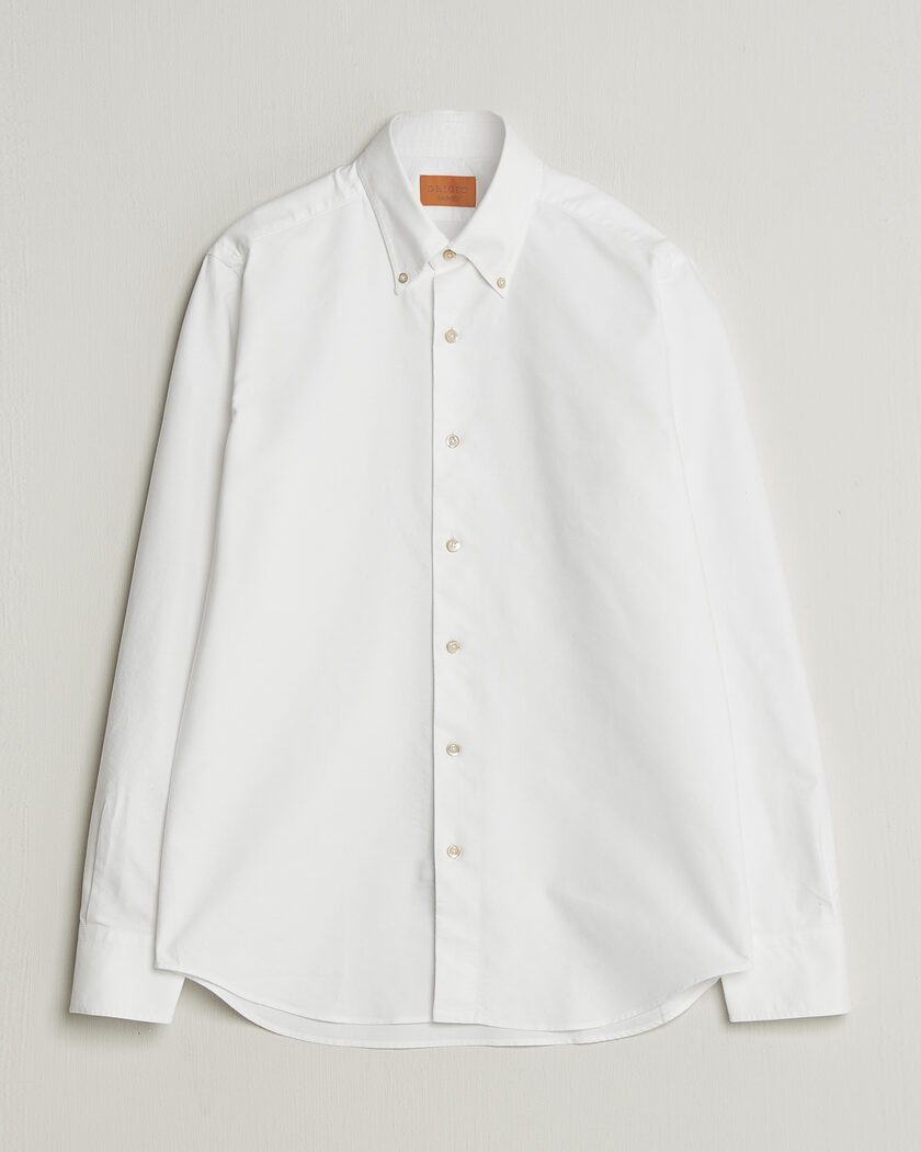Grigio Oxford Button Down Shirt White – Blanco