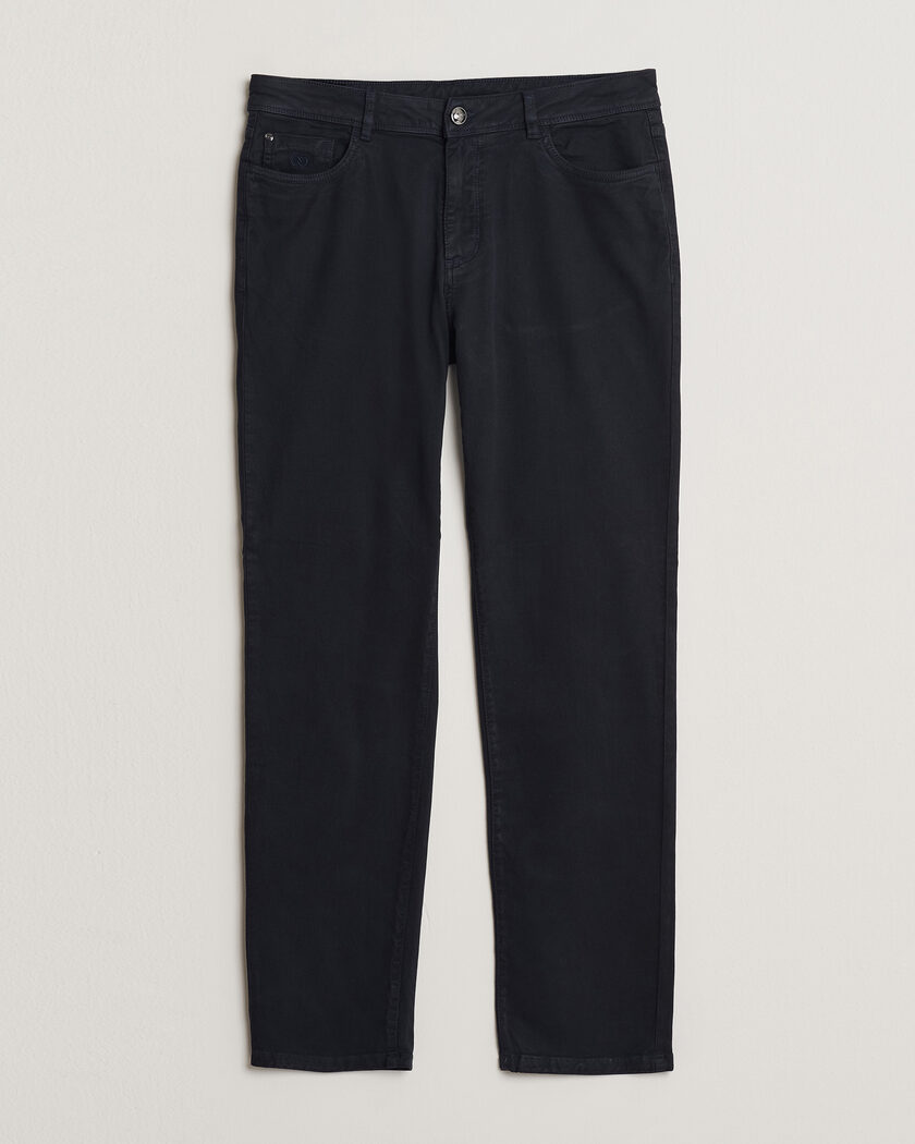 Oscar Jacobson Slim Fit 5-Pocket Chino Navy – Azul
