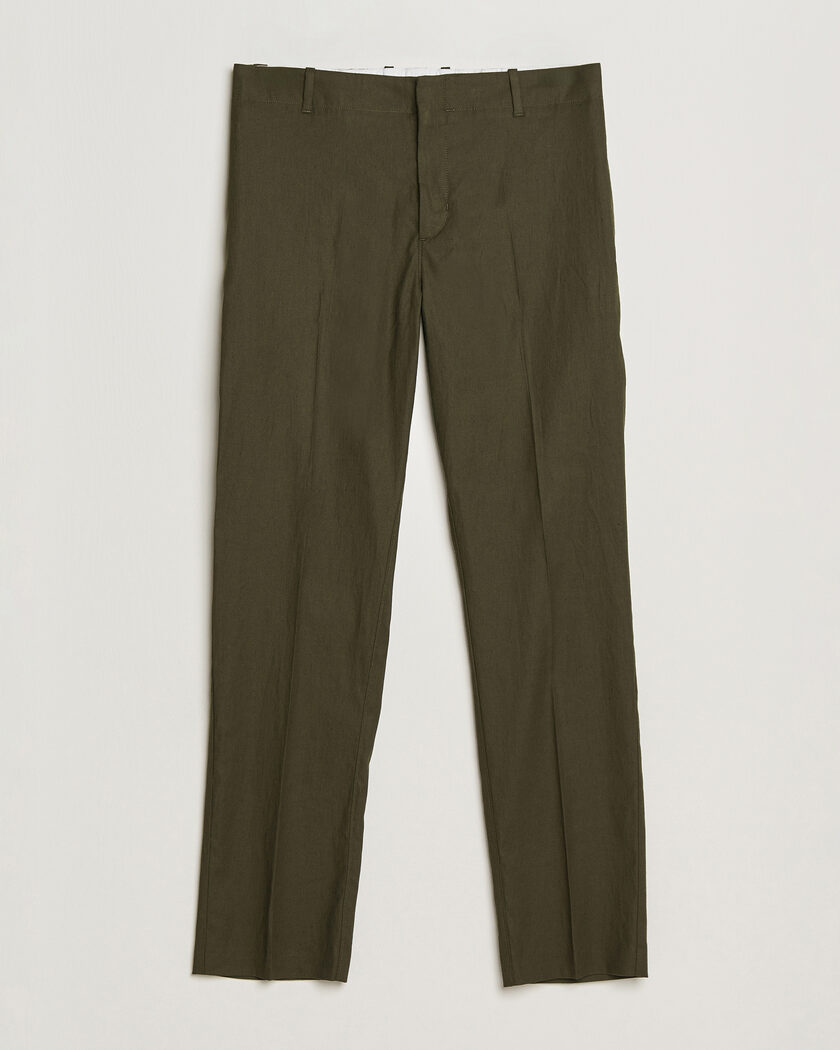 Orlebar Brown Ray Linen Pants Bayleaf Green – Verde