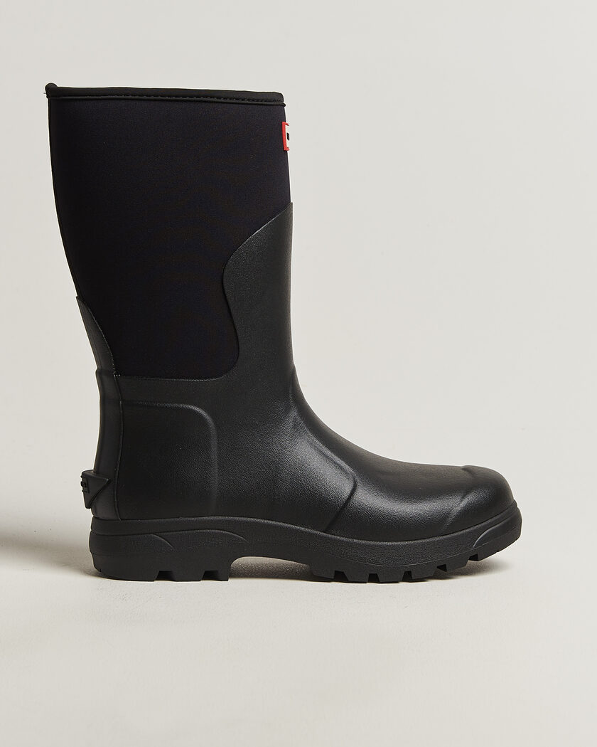 Hunter Boots Balmoral Neopren Short Boot Black – Negro