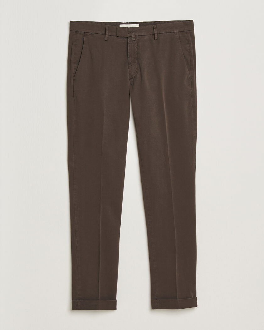 Briglia 1949 Slim Fit Cotton Chinos Brown – Marrón