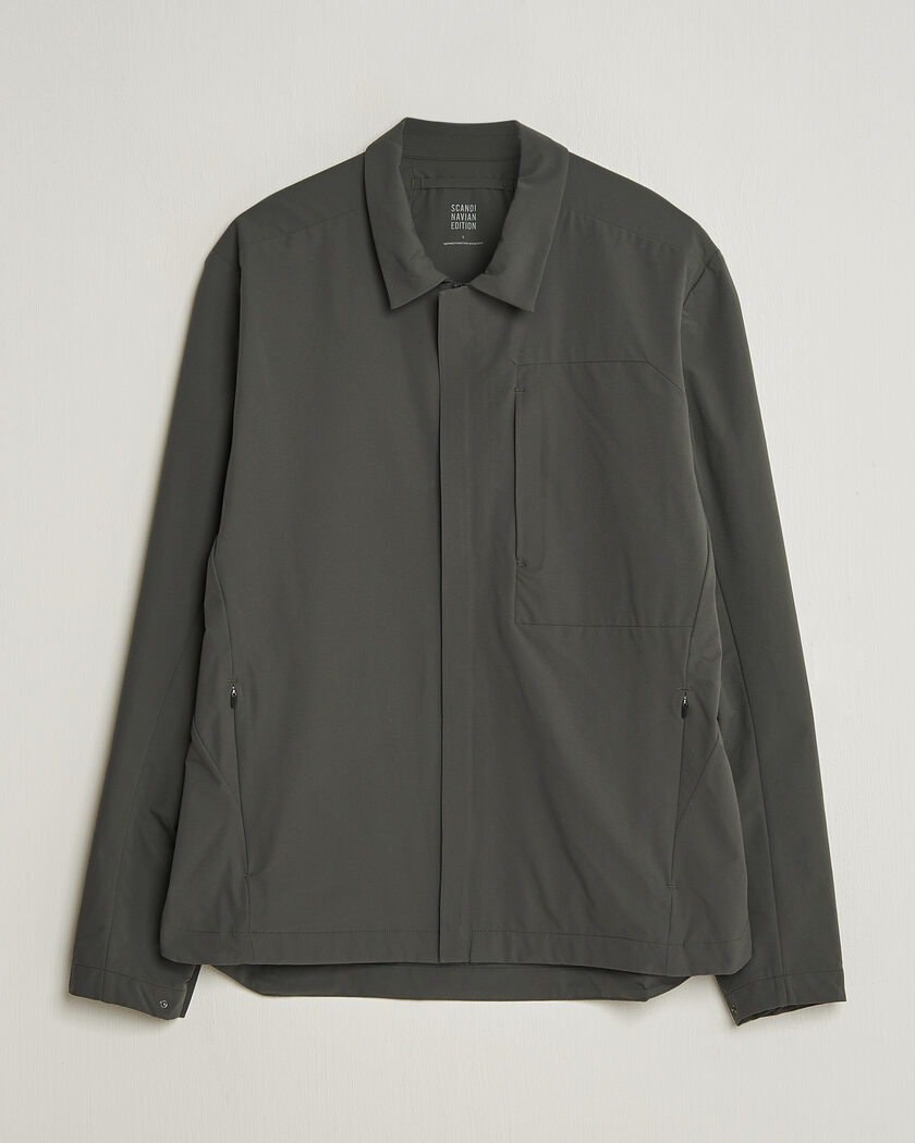 Scandinavian Edition Merge II Stretch Shirt Jacket Dark Olive – Negro