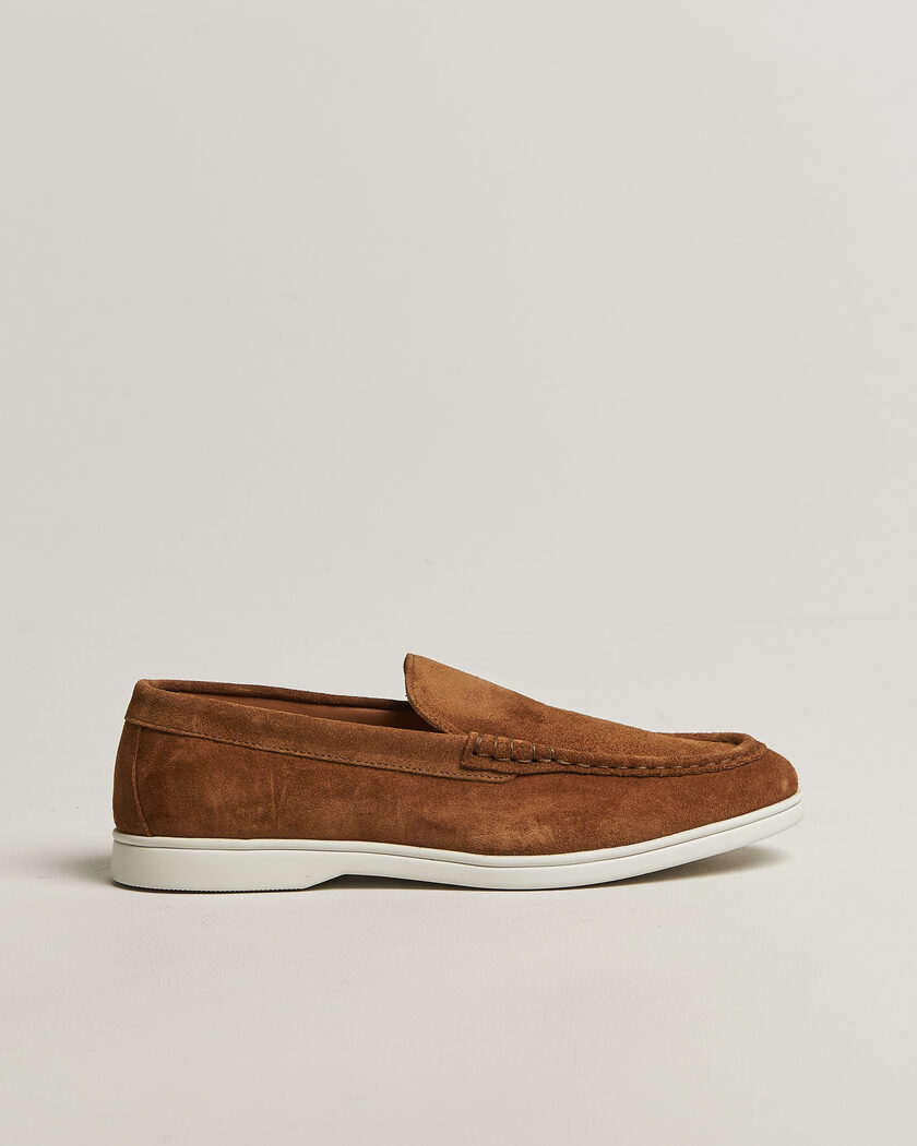 Charles Tyrwhitt Suede Slip On Loafers Light Brown – Marrón