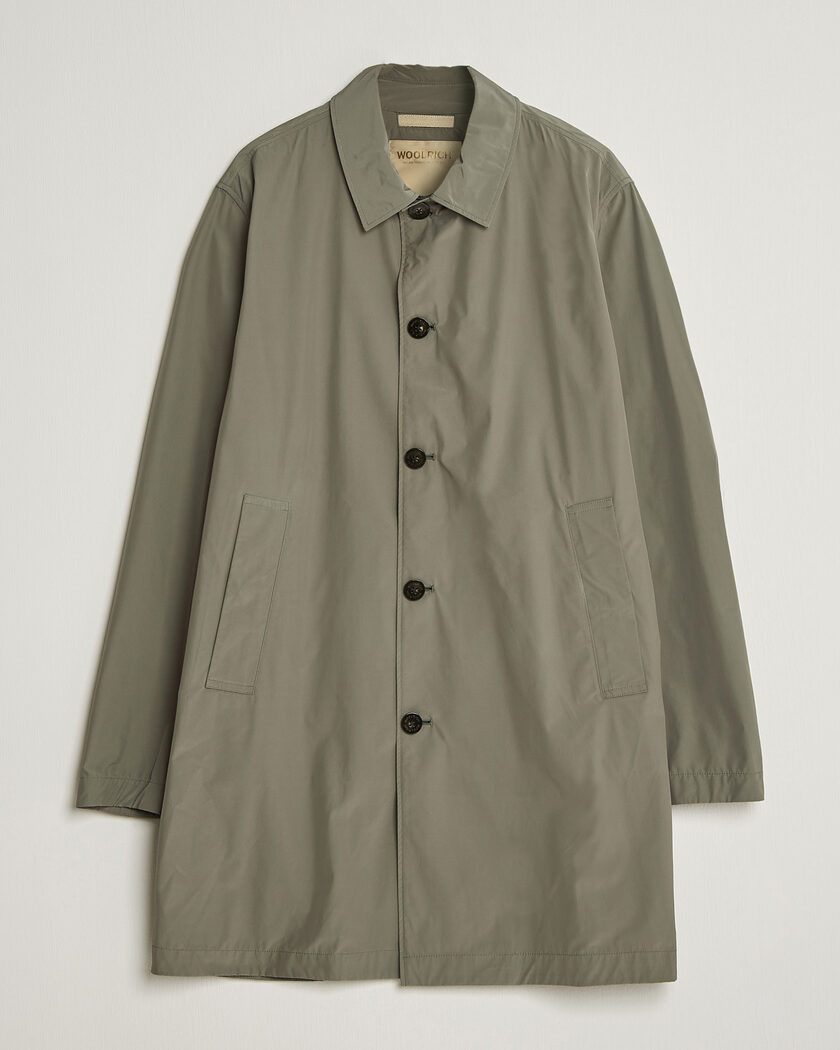 Woolrich Urban Nylon Water Repelent Carcoat Smokey Olive – Verde