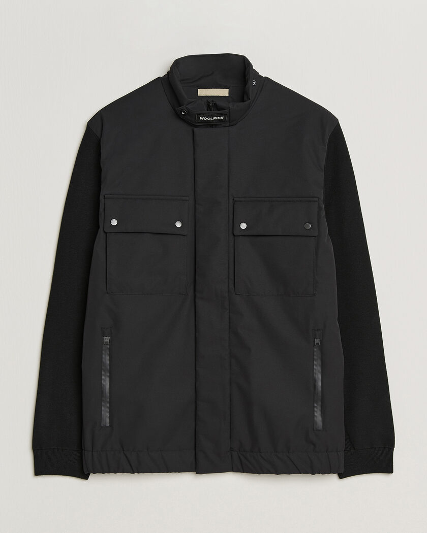 Woolrich Two Layers Hybrid Jacket Black – Negro