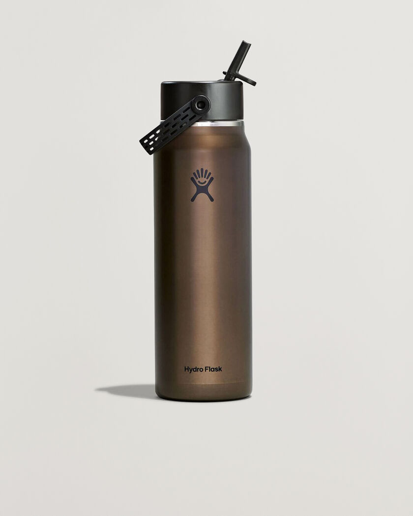 Hydro Flask Lightweight Flex Straw 32oz Bottle Obsidian – Marrón