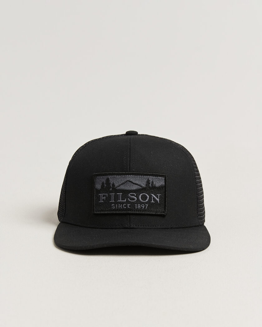 Filson Scenic Waxed Logger Mesh Cap Black – Negro
