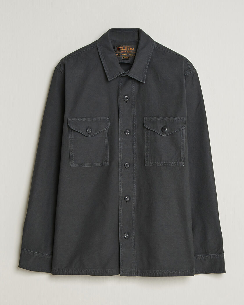 Filson Reverse Sateen Jac-Shirt Washed Black – Negro
