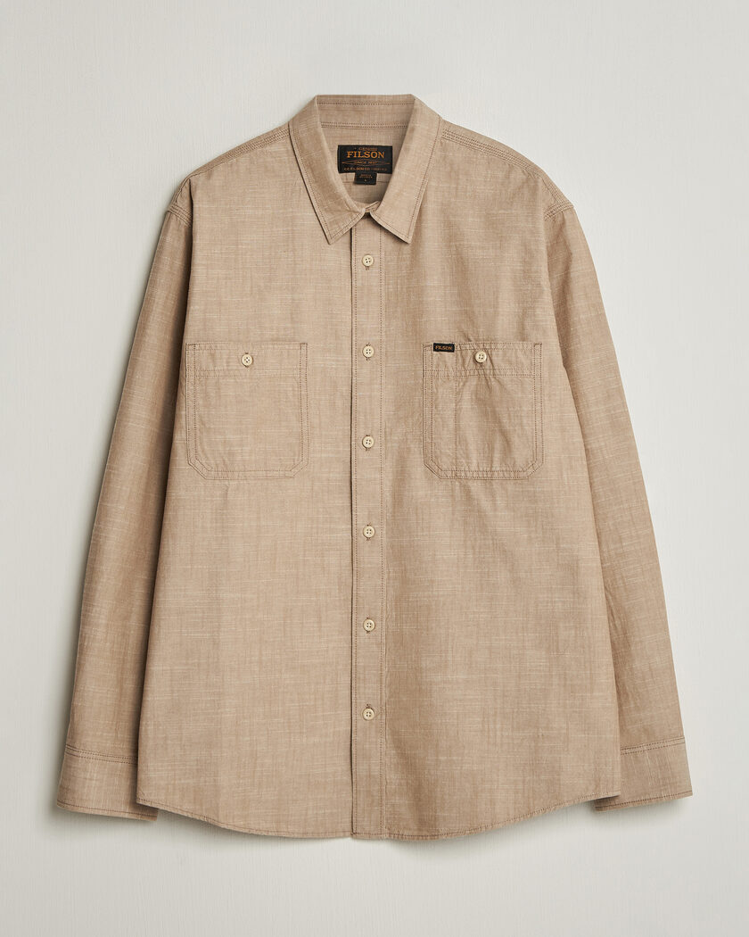Filson Chambray CPO Shirt Tan – Beige